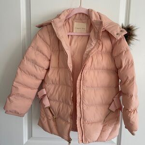Copper Key Blush Puffer Jacket for Kids